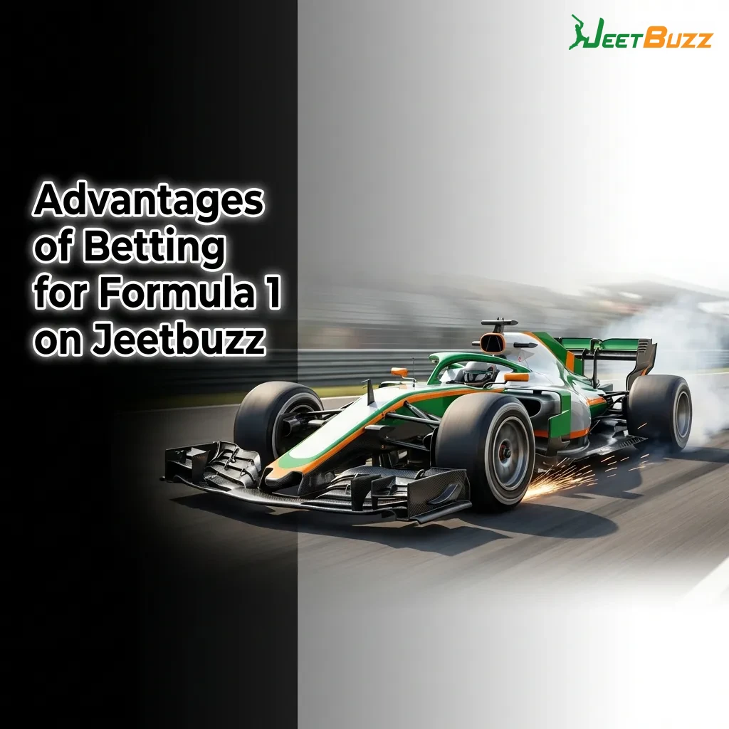 Formula 1 betting interface on Jeetbuzz showing live odds, INR payment options, and mobile app features