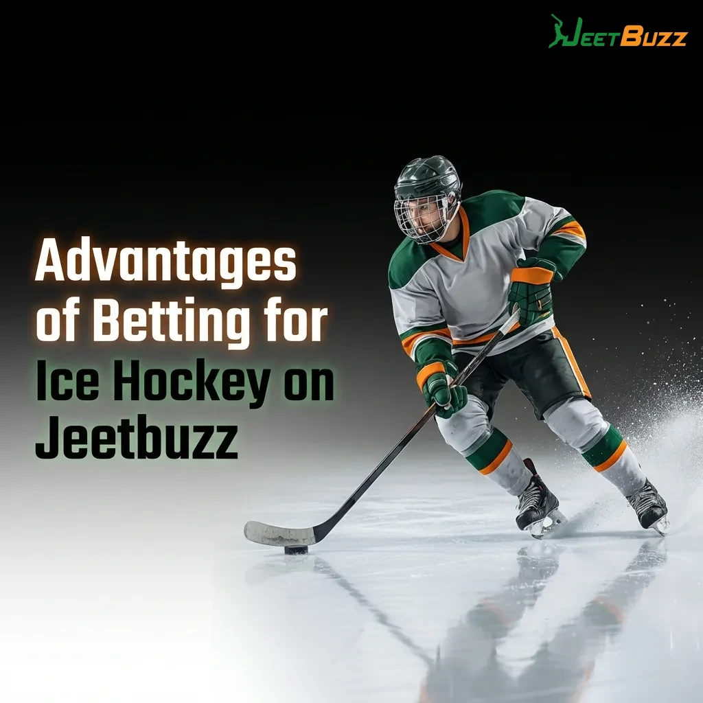 Jeetbuzz ice hockey betting platform showing live odds, global league coverage, and mobile interface for Indian users