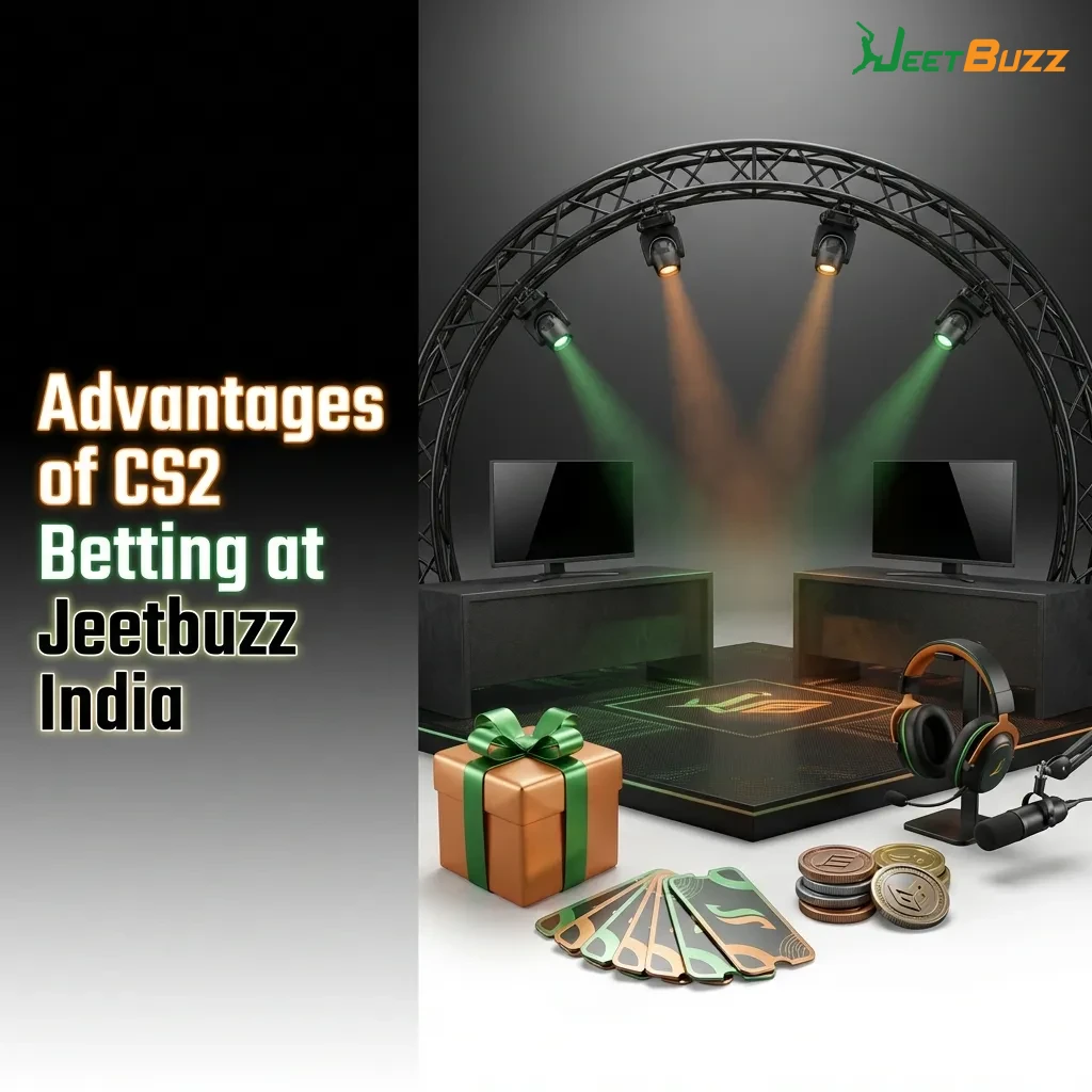 Indian CS2 betting platform interface showing welcome bonus, local payment options, and competitive odds on Jeetbuzz