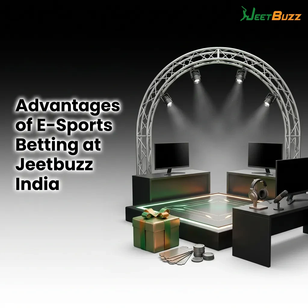 Esports betting platform interface showing competitive odds, payment methods, and mobile app features for Indian users