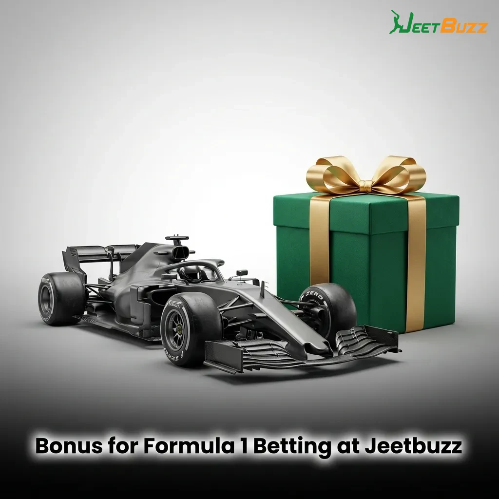 Jeetbuzz 100% deposit bonus up to ₹20,000 for F1 betting with 3x wagering requirement at 1.50 odds minimum