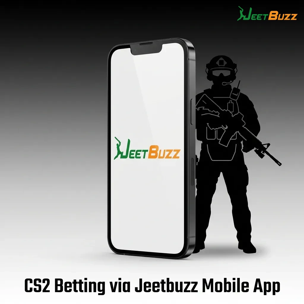Jeetbuzz mobile app interface showing CS2 esports betting options and match selection screen