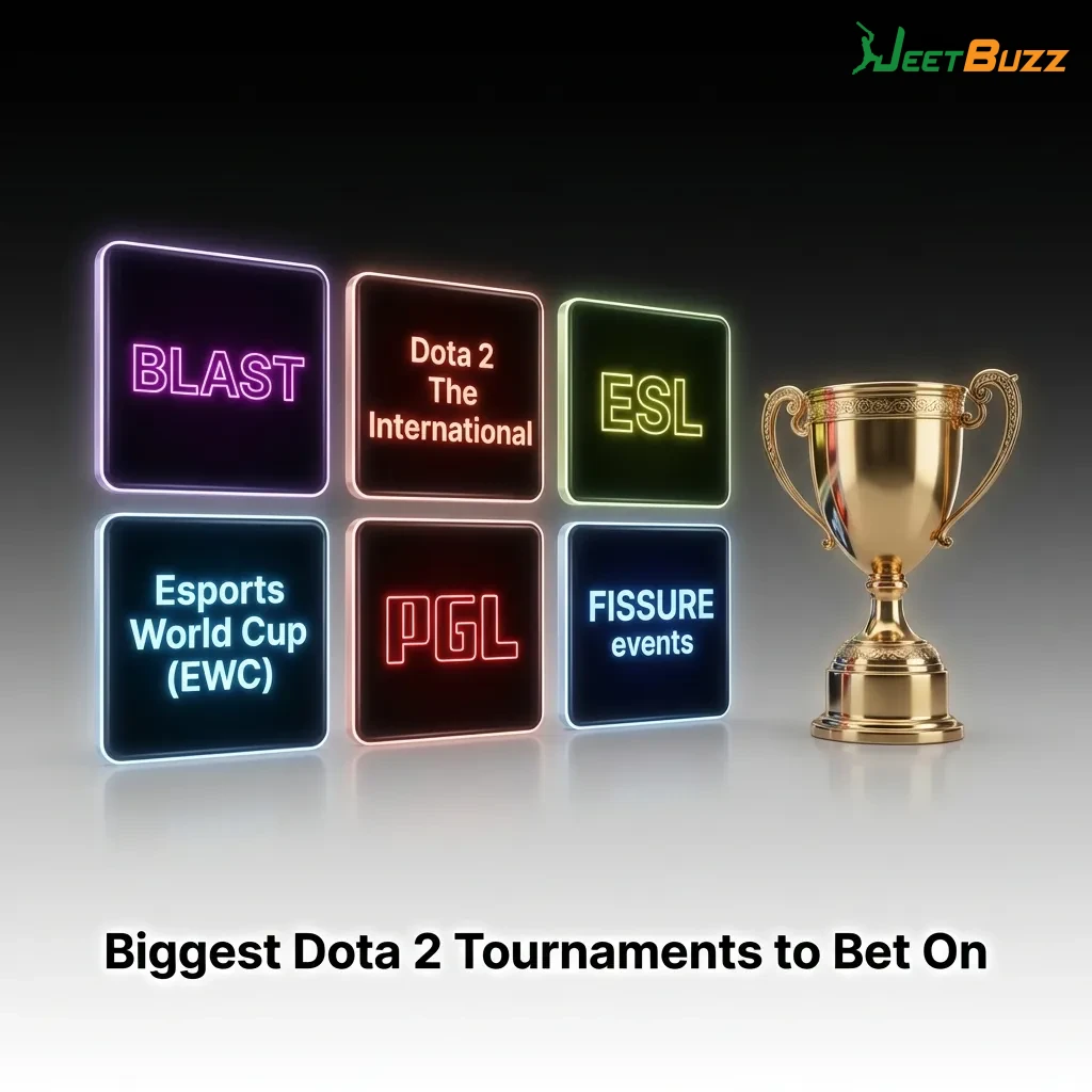 Professional Dota 2 gaming tournament with teams competing on stage in front of large screens and audience