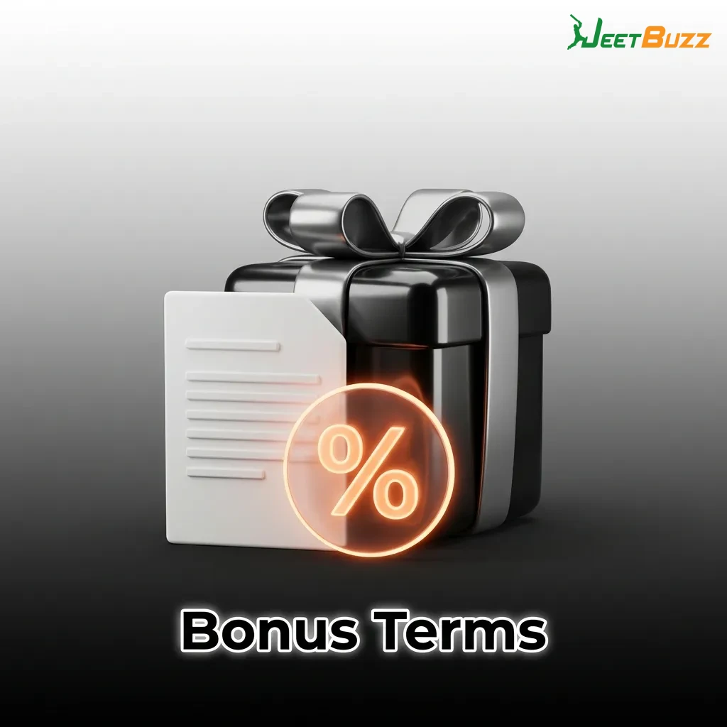 Casino bonus terms document showing wagering requirements, verification rules, and withdrawal conditions