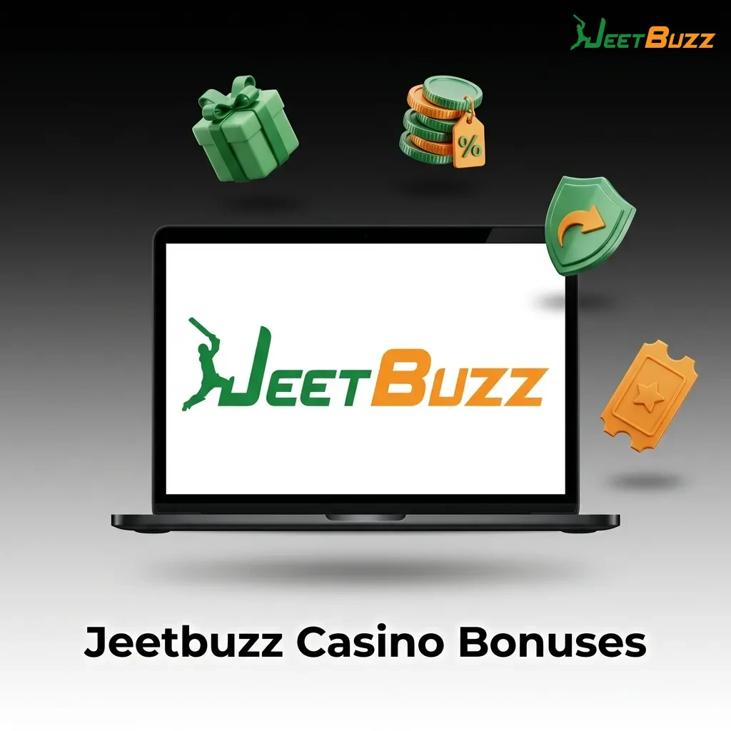 Jeetbuzz Casino promotional bonuses including slot reload, live cashback, free spins, and table games deposit matches.