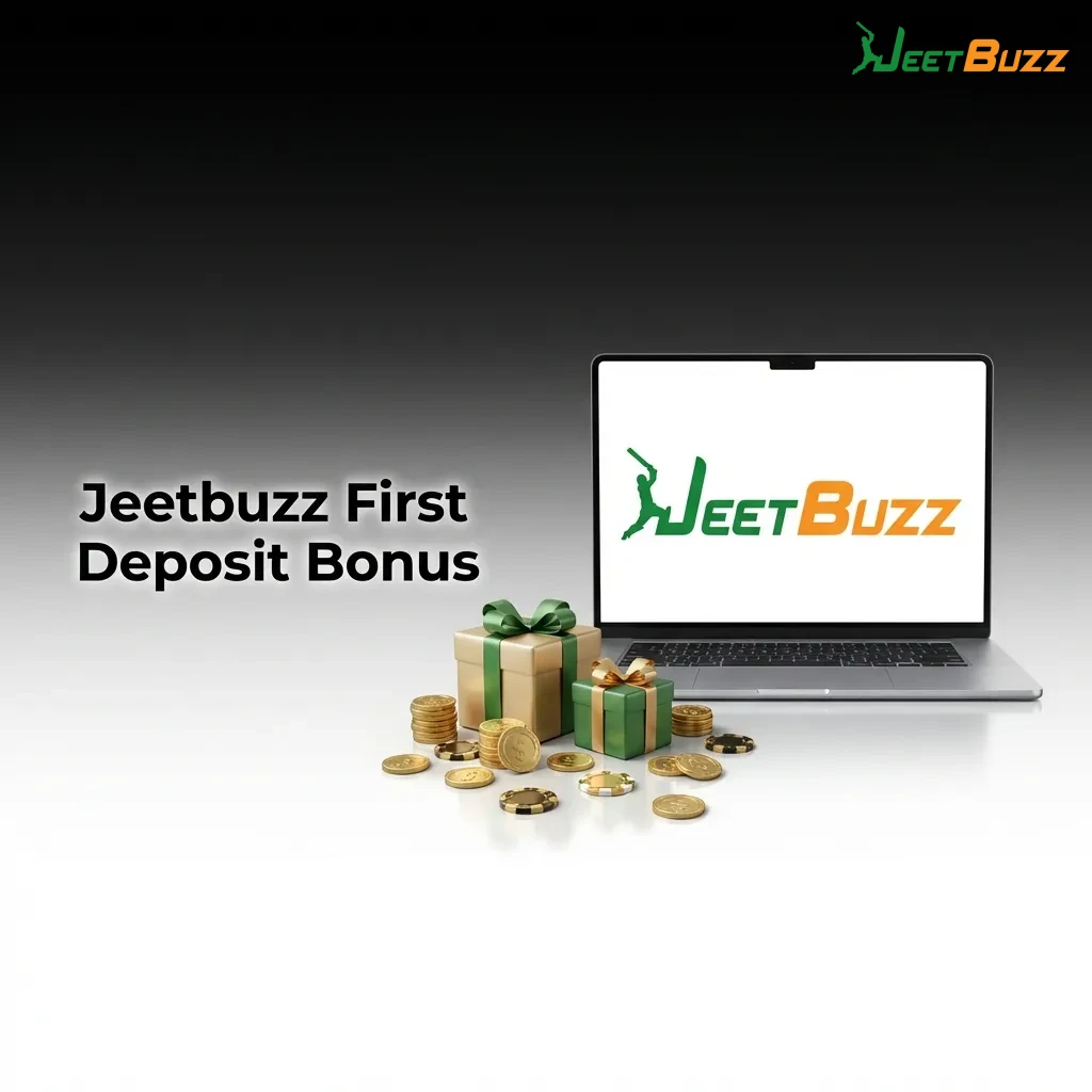 Jeetbuzz first deposit bonus promotional banner offering 100% match up to ৳1,60,000 for new players on casino and sports