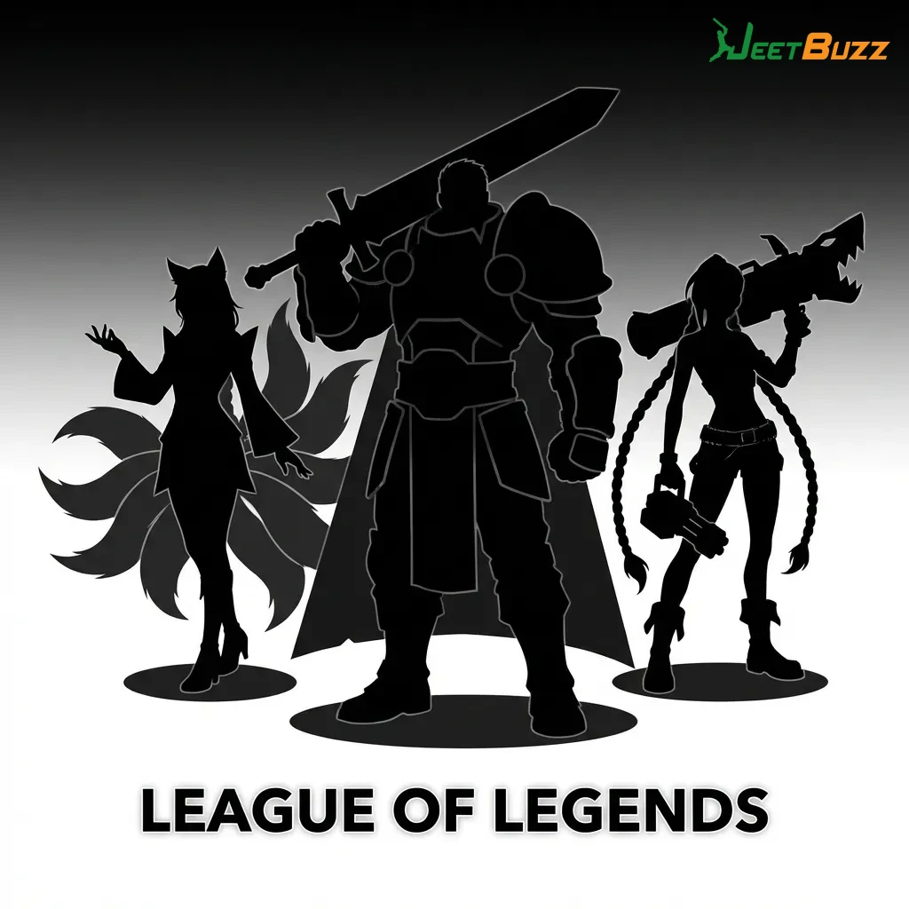 Professional League of Legends esports tournament showing teams competing in the world's most-watched competitive gaming scene