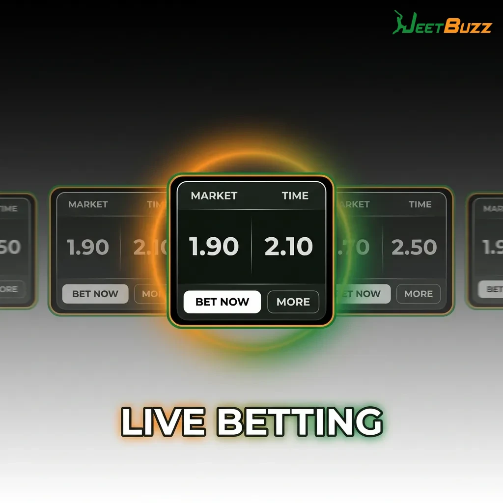 Live sports betting interface showing real-time odds updates and in-play wagering options for multiple sports events.