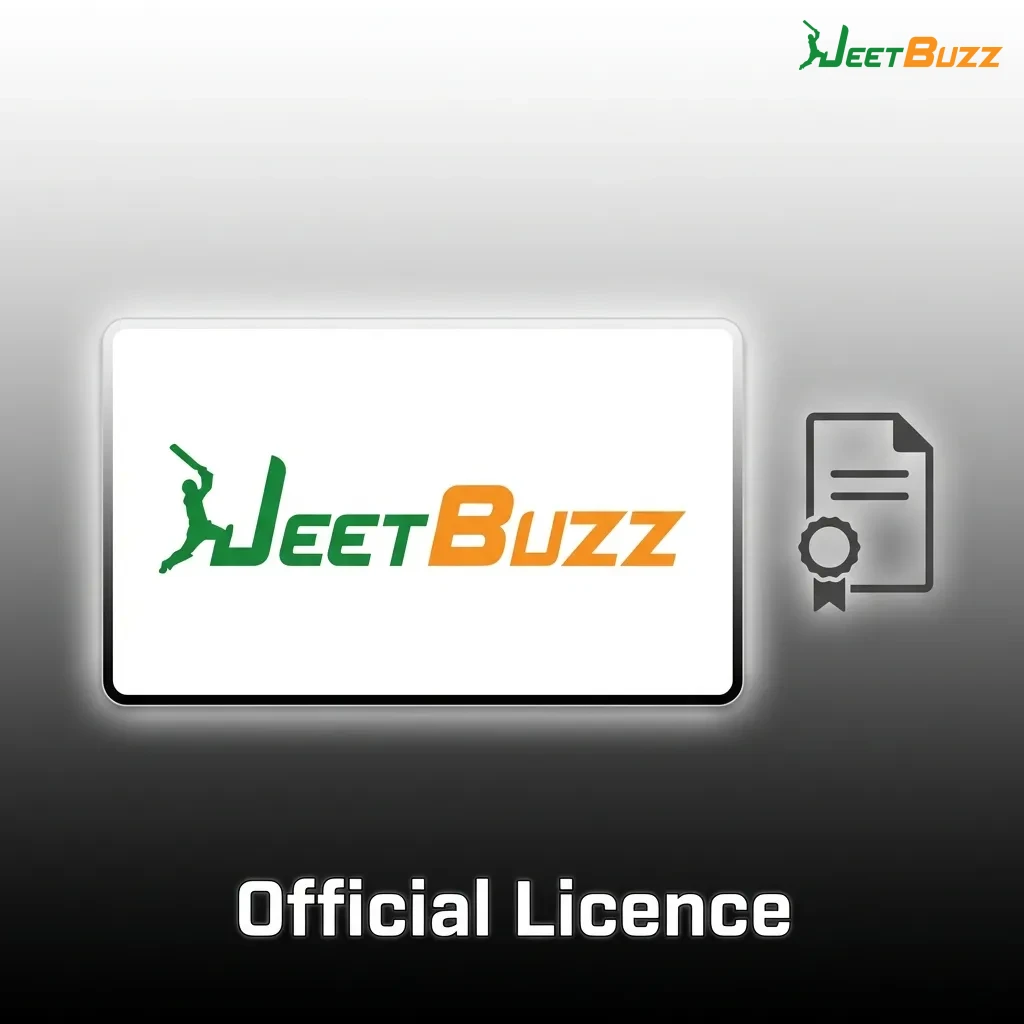Jeetbuzz Curaçao eGaming Licence #8048/JAZ certification badge showing 2018 gaming compliance for Indian players