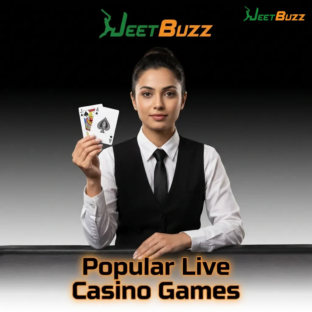Live casino games including Andar Bahar, Teen Patti, Lightning Roulette, Baccarat, and Blackjack with professional dealers