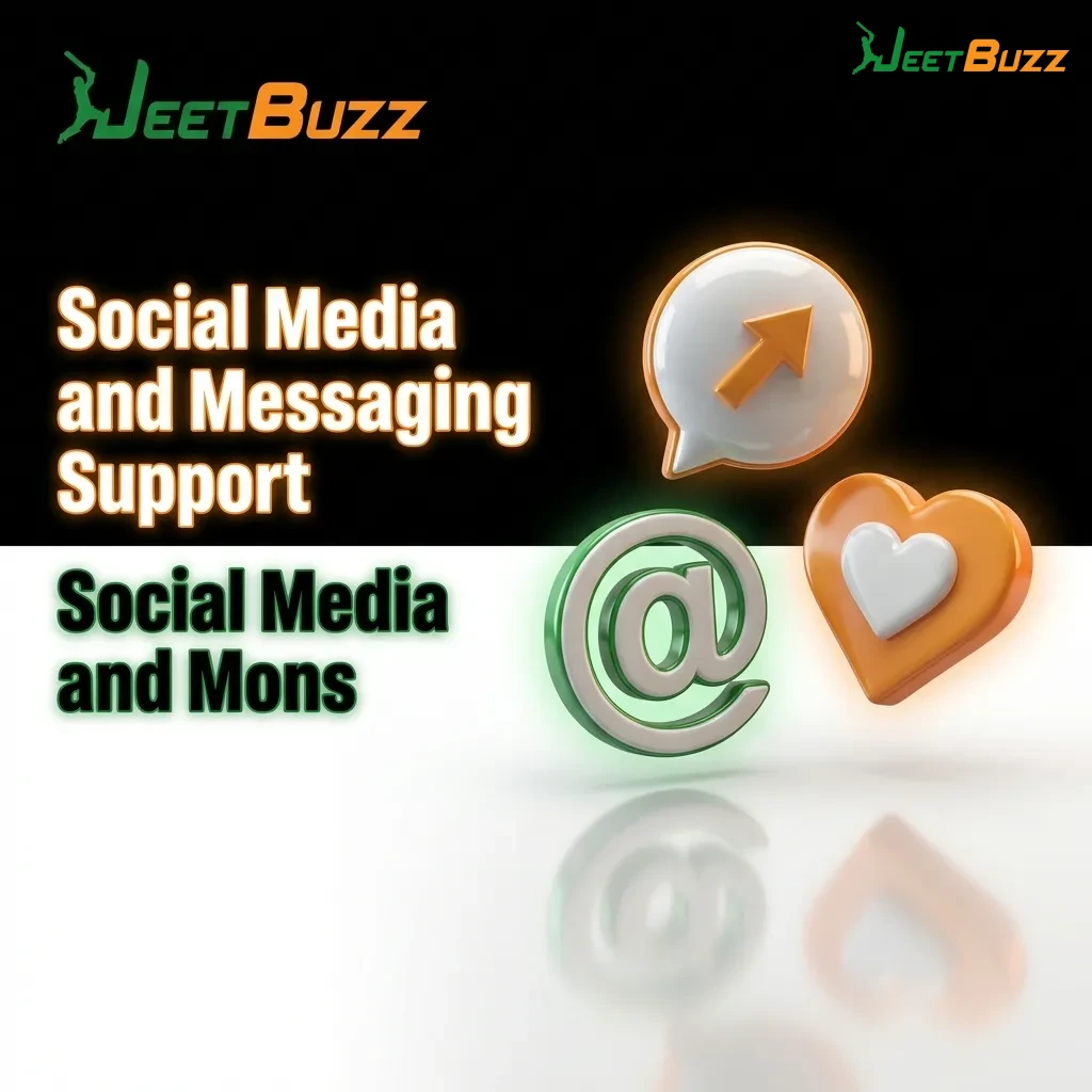 Customer support icons for WhatsApp, Telegram, Facebook Messenger, and Twitter messaging platforms