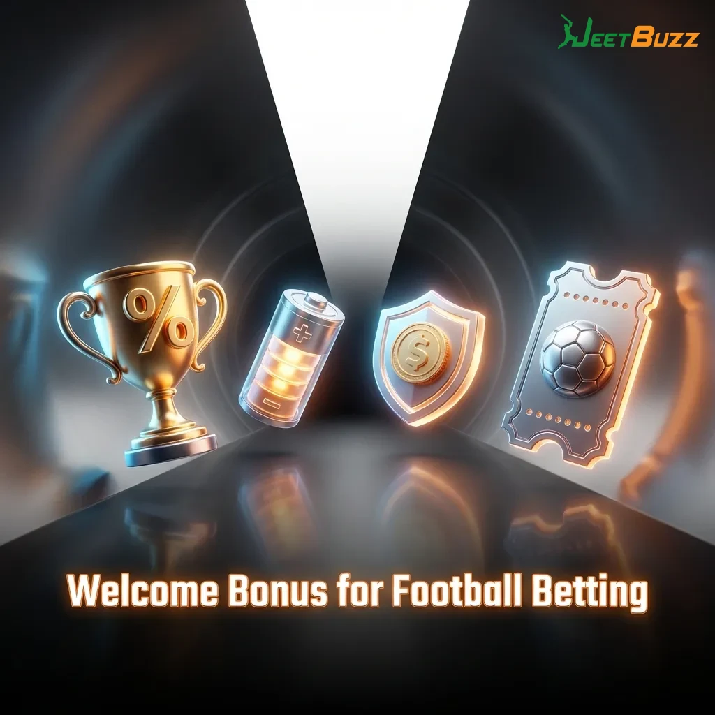 Football betting welcome bonus offering 100% matched deposit up to ৳1,60,000 for new users with promo code