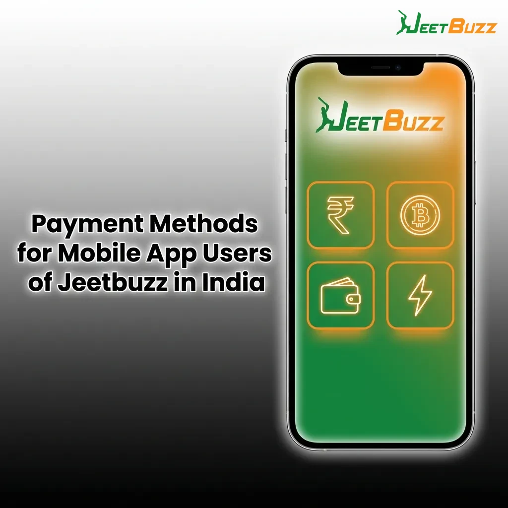 Jeetbuzz mobile app payment options including bank transfer, USDT crypto, Nagad, bKash, and Rocket for Indian users