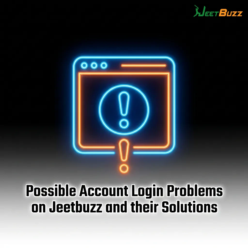 Table showing common Jeetbuzz login problems like incorrect password, locked account, and verification issues with solutions.