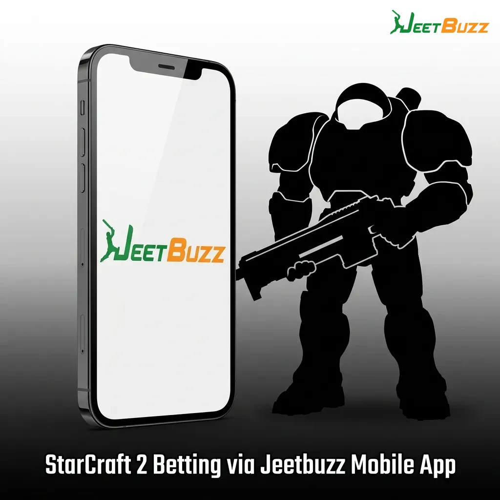 Jeetbuzz mobile app interface showing StarCraft 2 esports betting options and match selections on smartphone screen