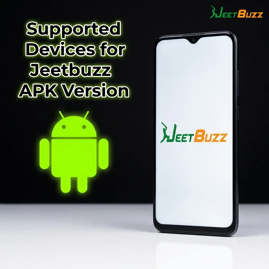 Table showing Jeetbuzz APK compatible Android phones including Samsung, OnePlus, Xiaomi, and other brands sold in India