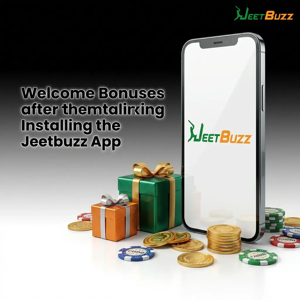 Jeetbuzz app welcome bonus overview showing casino and sports betting offers up to ৳80,000 with free spins available