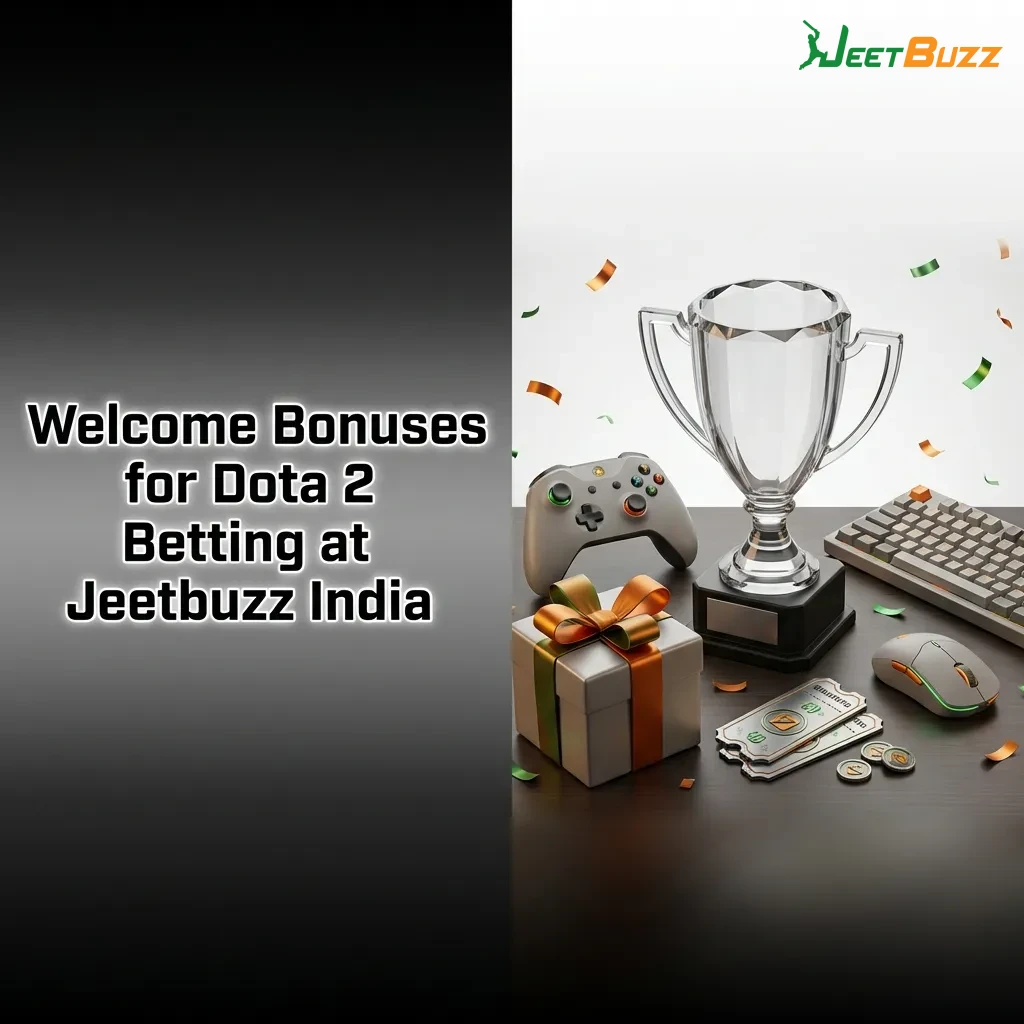 Step-by-step guide showing how to claim Jeetbuzz India's welcome bonus up to ৳1,60,000 for Dota 2 betting
