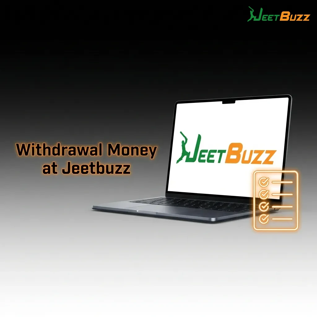 Jeetbuzz withdrawal process showing step-by-step instructions for cashing out via bank transfer or UPI